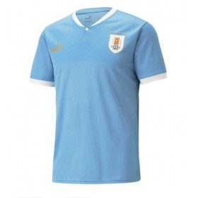 Herren Fußballbekleidung Uruguay Heimtrikot WM 2022 Kurzarm